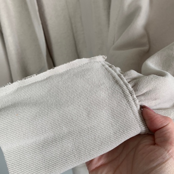 Anthropologie Pilcro Aubrey Draped Cardigan Open Front Beige Size L/XL - Picture 8 of 14